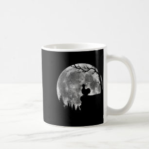 Silkie Chicken Moon Silhouette Funny Lazy Hallowee Coffee Mug