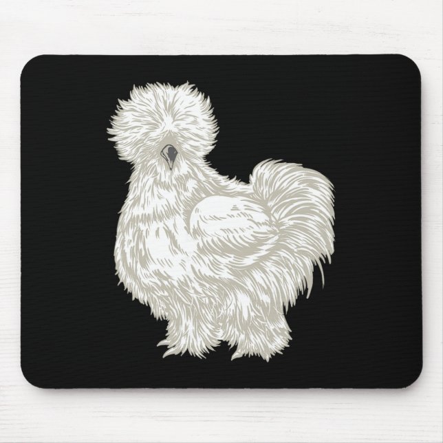 Silkie Chicken  Mouse Pad (Front)