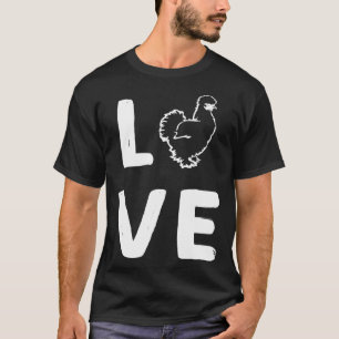 Silkie Chicken mum Silkie Chicken love T-Shirt