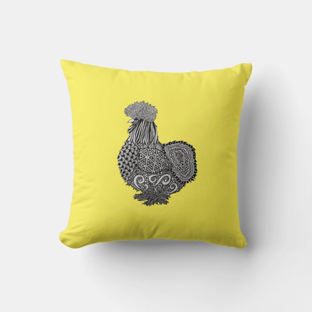 silkie chicken pillow (Front)