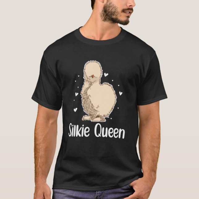 Silkie Chicken Queen T-Shirt (Front)