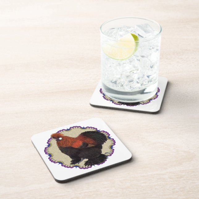 Silkie Circle Coaster (Right Side)