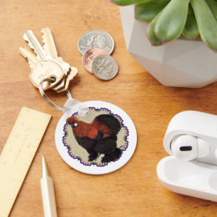 Silkie Circle Key Ring