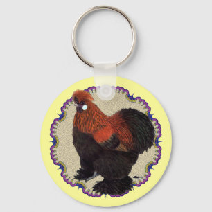 Silkie Circle Key Ring