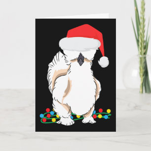 Silkie Silky Chicken Funny Christmas Graphic  Card