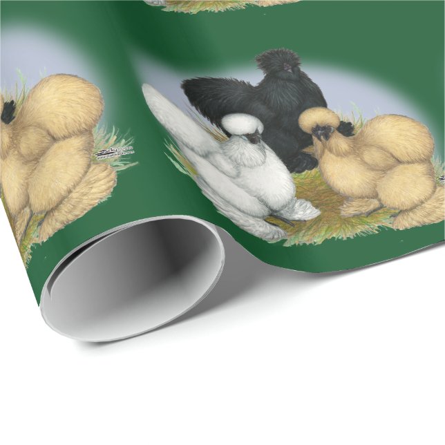 Silkie Trio Wrapping Paper (Roll Corner)