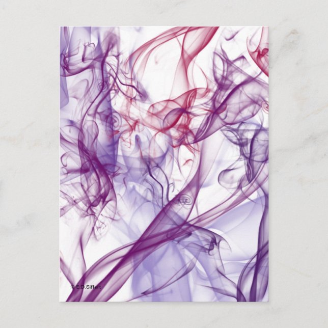Silky Abstract Postcard (Front)