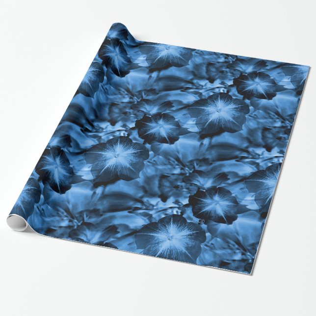 Silky Blue... Wrapping Paper (Unrolled)