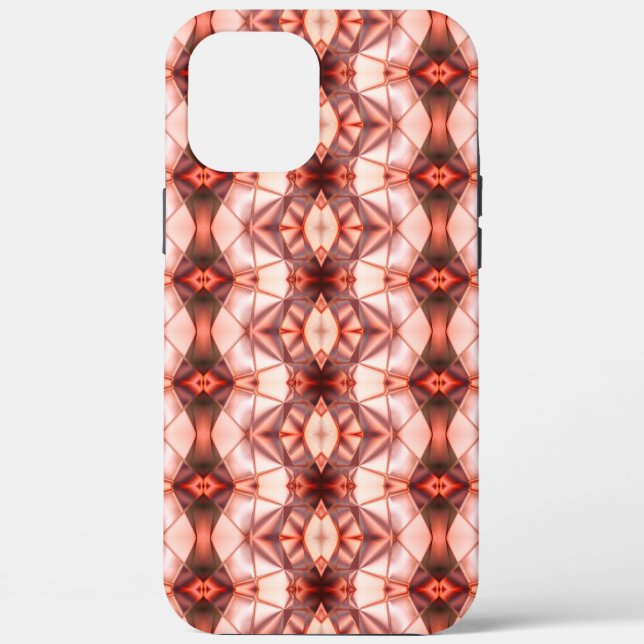 Silky burgundy to salmon rapport of virtual shapes Case-Mate iPhone case (Back)