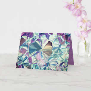 Silky Flowers Greeting Card