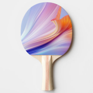 Silky Furl of Floral Bliss Lavender Ping Pong Paddle