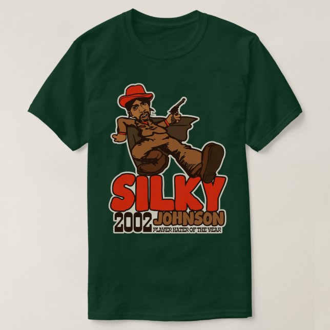 Silky Johnson Pimp Walk Playa Haters Ball T-Shirt (Design Front)