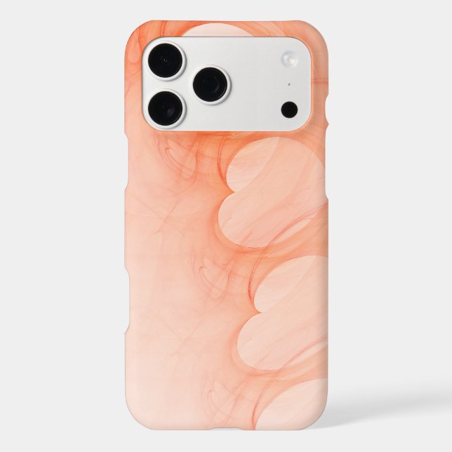 Silky Orange Abstract Heart Line (Back)