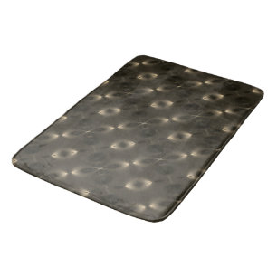 Silky repetition of oval 'infinite symbol', sepia  bath mat