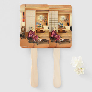 Silky Rice Powder Hand Fan