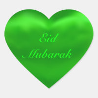 Silky Satin Green Eid Mubarak