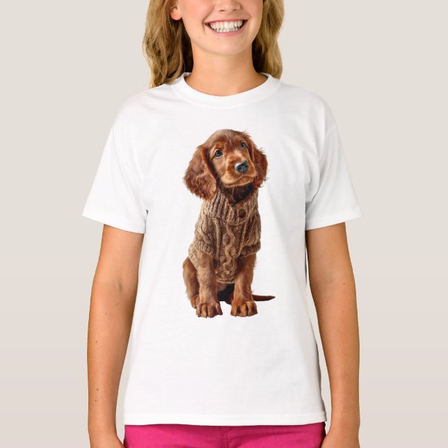 Silky Setter Puppy Sweater Kids (Front)