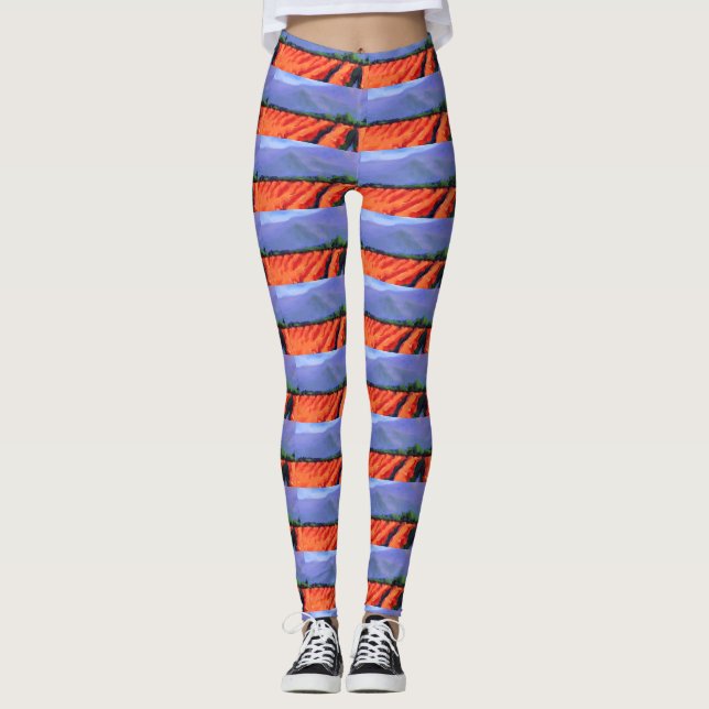 Silky Sky Blue Leggings (Front)