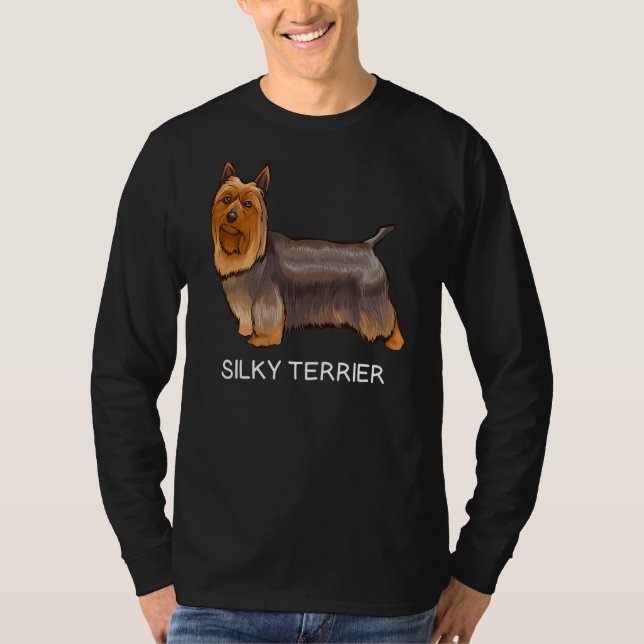 Silky Terrier Crazy Dog T-Shirt (Front)