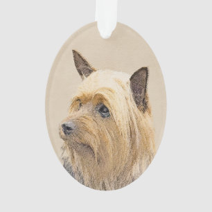 Silky Terrier Painting - Cute Original Dog Art Ornament