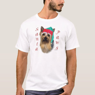 Silky Terrier Santa Paws T-Shirt