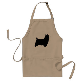 Silky Terrier Silhouette Standard Apron