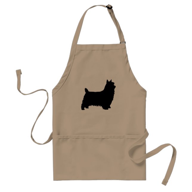 Silky Terrier Silhouette Standard Apron (Front)