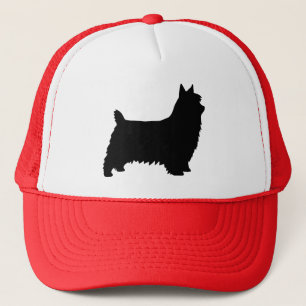 Silky Terrier Silhouette Trucker Hat