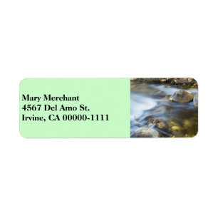 Silky Water 4 Green Address Label