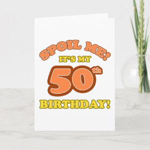 Silly 50th Birthday Present Card