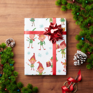 Silly AI Elves Wrapping Paper