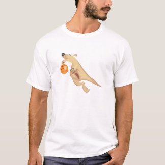 silly basketball playing kangaroo T-Shirt