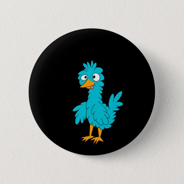 Silly Bird Button  (Front)