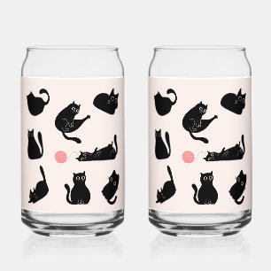 Silly Black Cats Can Glass