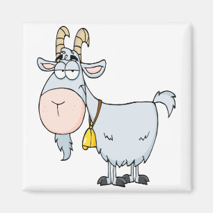 silly cartoon billy goat magnet