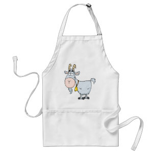 silly cartoon billy goat standard apron