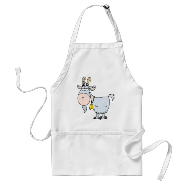 silly cartoon billy goat standard apron (Front)