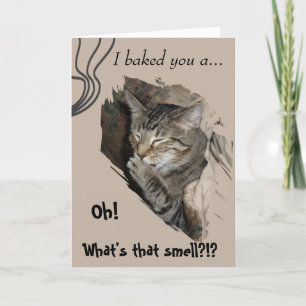 Silly Cat birthday card