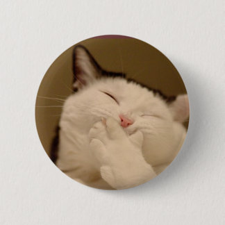 Silly Cat Buton 6 Cm Round Badge