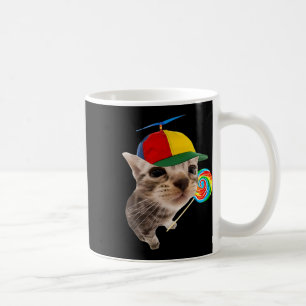 Silly Cat With Lollipop Meme Coffee Mug