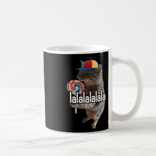 Silly Cat With Lollipop Meme Coffee Mug