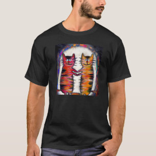 Silly cats art adorable kittens Premium T-Shirt