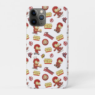 Silly Chibi Iron Man Seamless Pattern - Superhero  Case-Mate iPhone Case