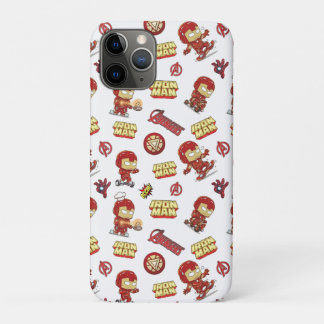 Silly Chibi Iron Man Seamless Pattern - Superhero  Case-Mate iPhone Case