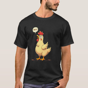 Silly Chicken Moo Sound Humourous Scene T-Shirt