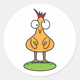 Silly Chicken Sticker - Fun Farm Animal