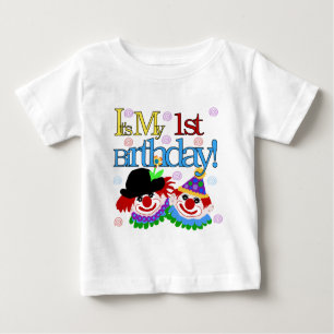 Silly Clowns 1st Birthday Tshirts and Gifts