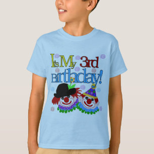 Silly Clowns 3rd Birthday Tshirts and Gifts