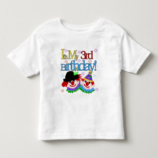 Silly Clowns 3rd Birthday Tshirts and Gifts