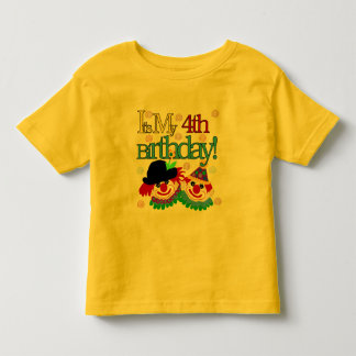Silly Clowns 4th Birthday Tshirts and Gifts